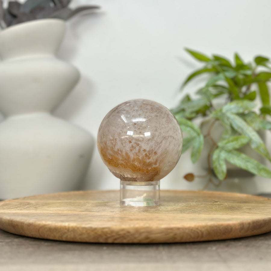 Yellow Tone Quartz Druzy Sphere Geode - SPH0172