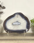 Uruguayan Blue Banded Agate Slice - SLC0023