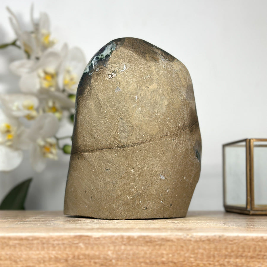 Top Grade Amethyst Cluster with Calcite Crystal Inclusions - CBP1165
