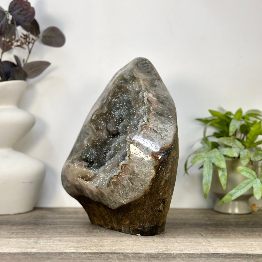 One of a Kind Natural Green Sugar Amethyst Statement Piece - CBP1434