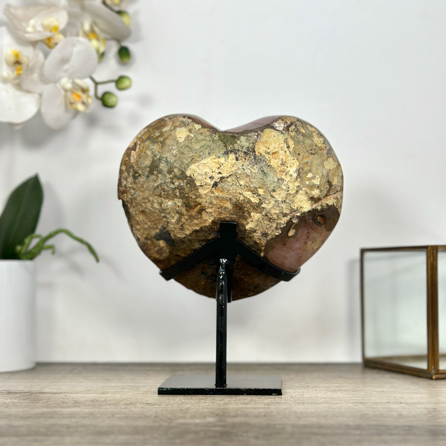 Natural Pink Tone Amethyst Stone Heart - HST0343