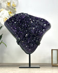 Premium Quality Natural Amethyst Specimen on Metal Display - MWS2344