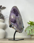 Natural Large Amethyst & Blue Agate with Stalatite Eyes Formations - MWS3326