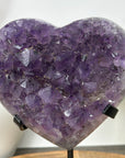 Uruguayan Amethyst Stone Heart Crystal - HST0352