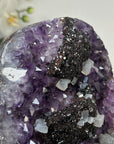 Unique Amethyst Cluster with Clacite & Black Hematite Formation - MWS2309