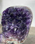 Amethyst Crystal Cluster on Stand—Deep Purple Display for Home Decor - MWS2694