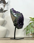 Natural Amethyst Crystal Cluster with Green Jasper Shell - MWS3191