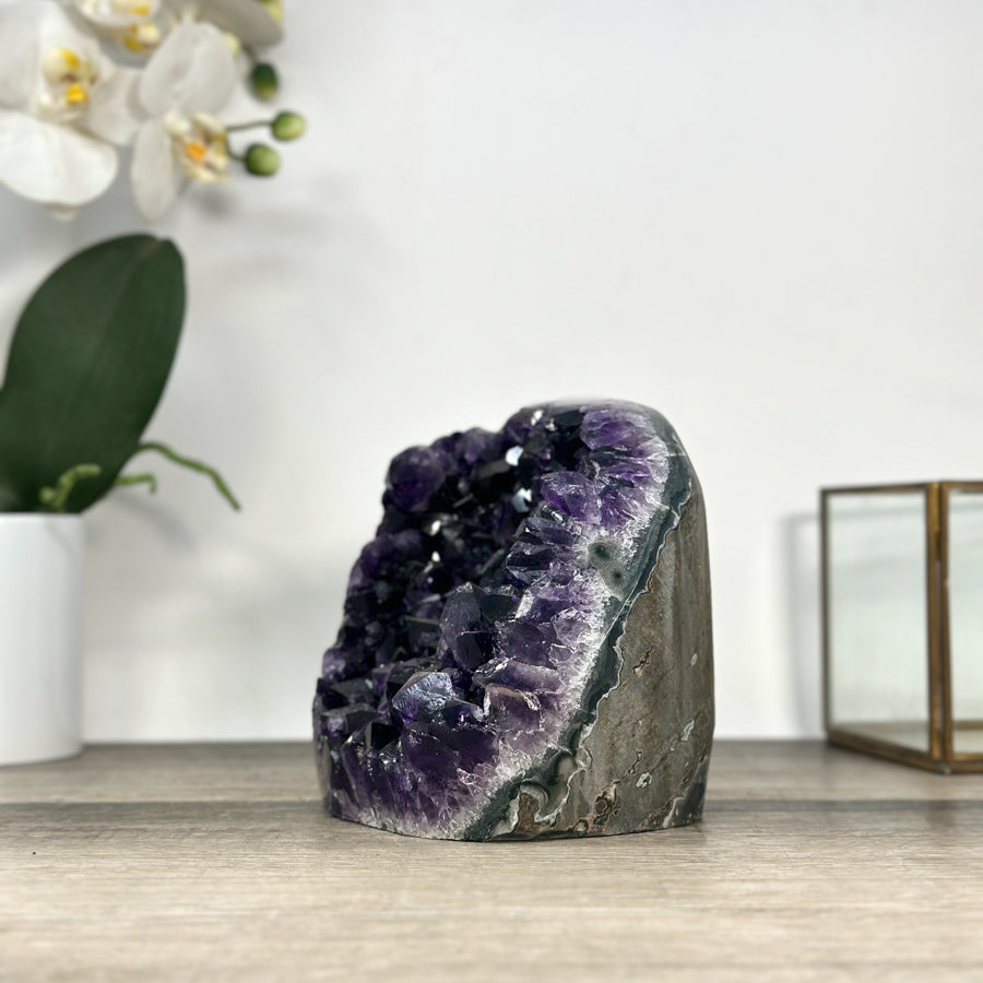 Natural Amethyst Cathedral with Deep Purple Crystals - CBP1259