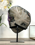 Amethyst Crystal Cluster on Stand – Vibrant Purple for Home Decor Display - MWS2609