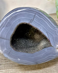 Blue Banded Agatae Stone Geode - STGE0097