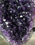 Deep Purple Amethyst Geode on Metal Stand from Uruguay - MWS2756