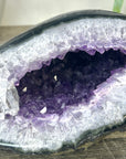 Natural Amethyst Geode with Quartz Shell - STGE0041