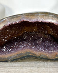 Natural Amethyst Geode with Agate Shell - STGE0112