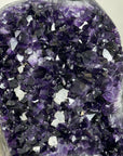 Huge Uruguayan Natural Amethyst Specimen on Metal Stand - MWS2968