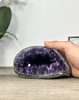 Amethyst Stone Geode with Large Deep Purple Crystal Formation - STGE0015