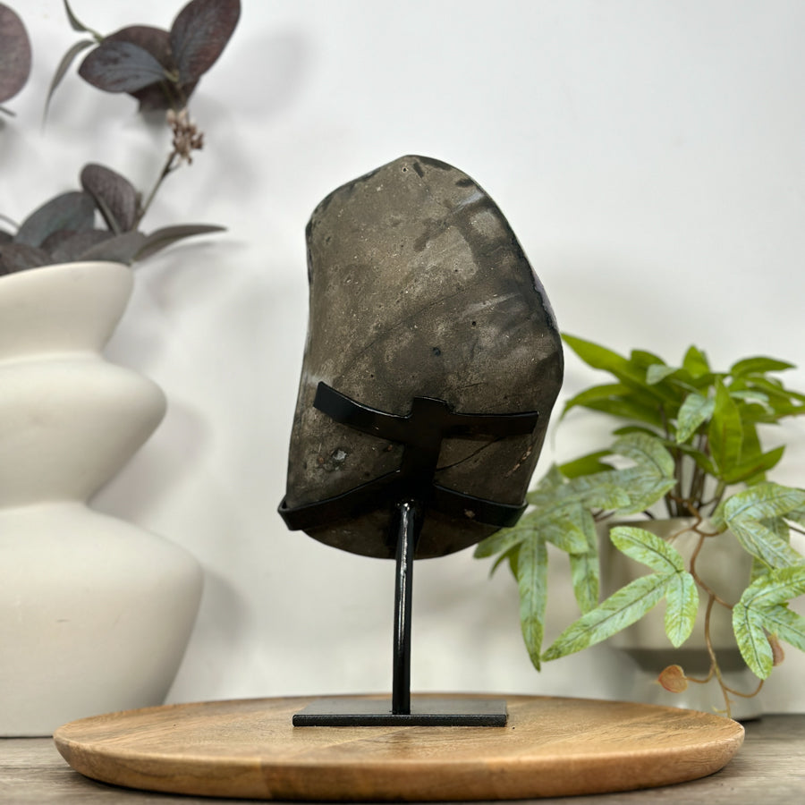 Uruguayan Amethyst Specimen on Stand - Perfect for Home or Office Decor - MWS3113