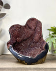 Natural Red Amethyst & Blue Agate Statement Piece from Uruguay - CBP1429