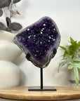 Top Grade Natural Amethyst Stone Statement Piece with Green Jasper Shell - MWS3062