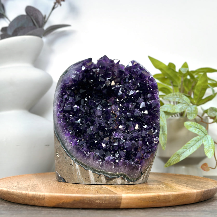 Large Deep Purple Amethyst Cathedral Geode - CBP1305