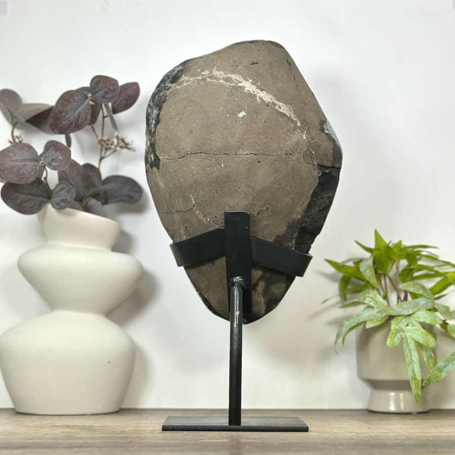 Large Natural Amethyst Specimen with Calcite Inclusions - MWS3092