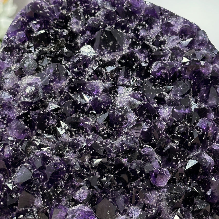 Deep Purple Cathedral with Sugar Crystal Inclusions - CBP1050