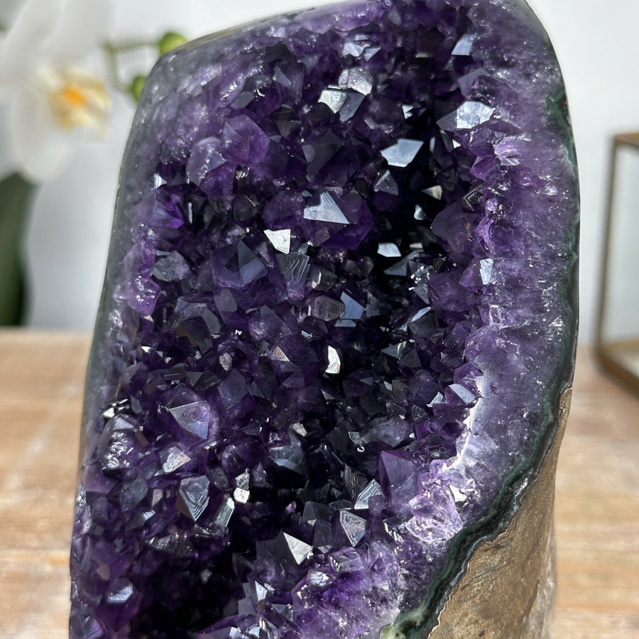 Amethyst Crystal Geode Stand-Up Specimen - CBP1160