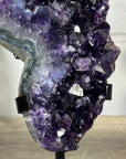 Natural A Grade Amethyst Cluster with Stand - MWS3400