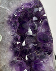 Natural Large Amethyst Geode with Quartz & Green Jasper Shell - MWS2828