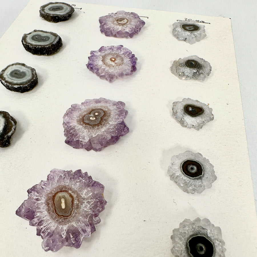 Wholesale Stalactite Slices for Jewelry Making - Bulk Flat Set - STS0061