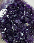 Large Deep Purple Amethyst Cluster with Red Jasper & Agate Matrix - MWS2153