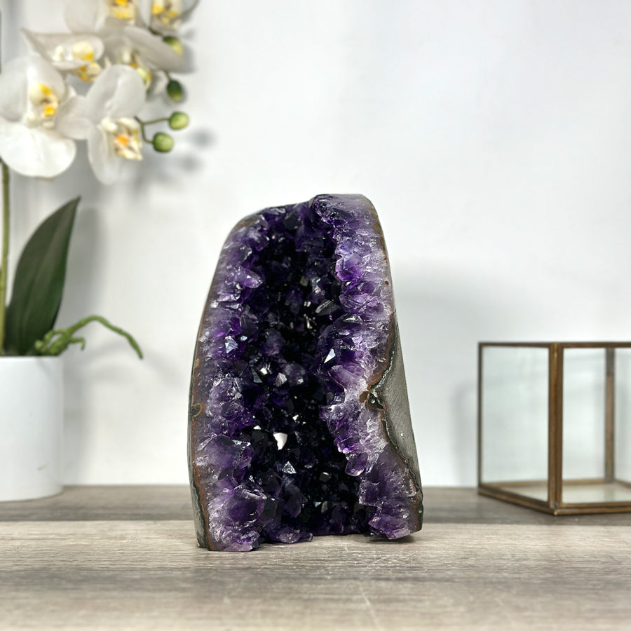 Amethyst Geode Crystal Cluster for Home or Office Display - CBP1237