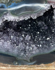 Natural Amethyst Geode with Polished Agate Shell - STGE0003