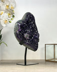 Top Grade Amethyst Crystal Cluster with Green Jaspe Shell - MWS2471