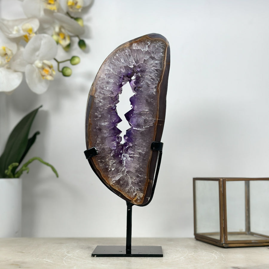 Natural Amethyst &amp; Agate Crystal Portal - MWS1948