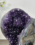 Uruguayan Amethyst Geode with Beautiful Blue Agate Shell - MWS2974
