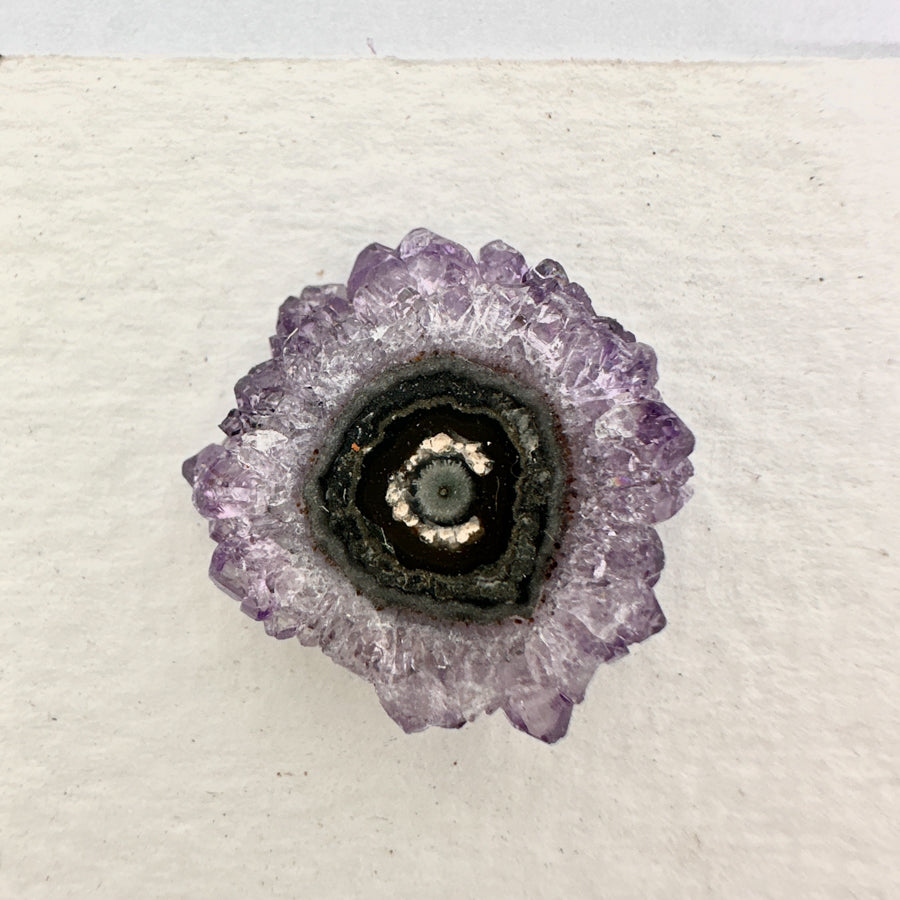 Amethyst &amp; Quartz Stalactite Slices for Jewelers - Wholesale Bulk Pack - STS0063
