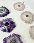 High-Quality Amethyst Stalactite Slices for Jewelers - Wholesale Bulk Pack - STS0029