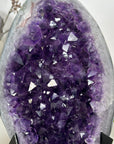 Large Natural Amethyst Geode on Metal Stand - MWS3136
