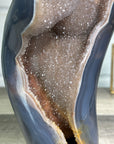 Large Natural Uruguayan Agate Geode Statement Piece - CBP1254
