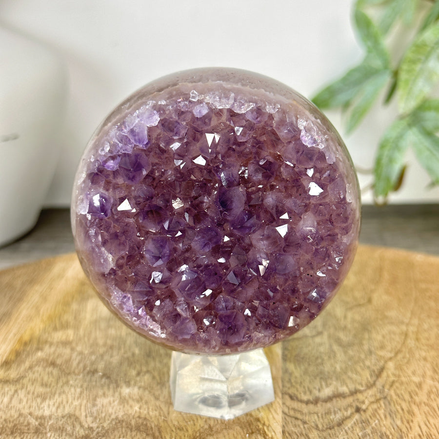 Uruguayan Amethyst Druzy Sphere Geode - SPH0228