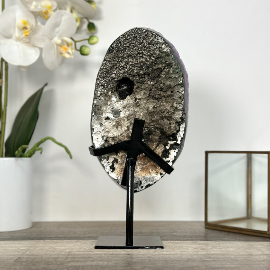 Uruguayan Amethyst Crystal Cluster on Stand - MWS2635