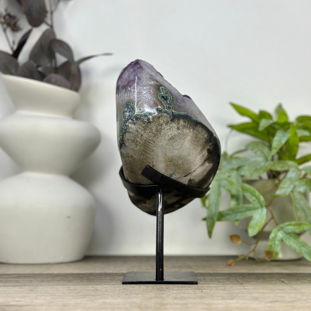 Uruguayan Amethyst Cluster with Large &amp; Shinny Crystals - MWS3314
