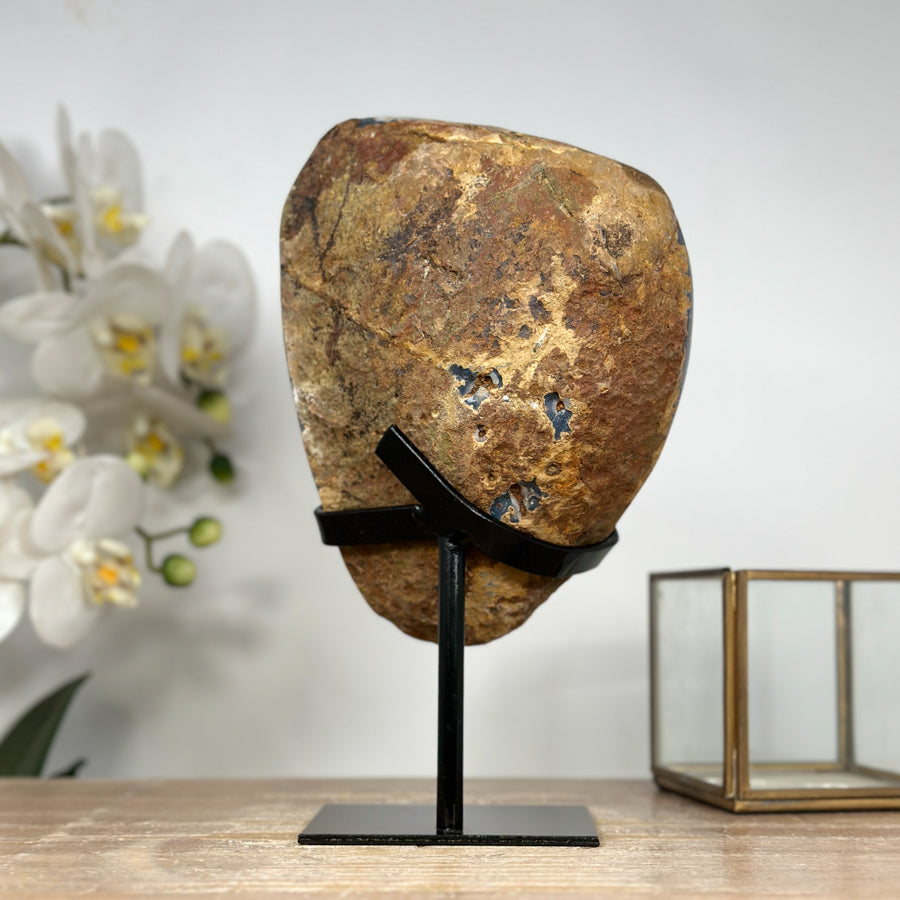 Unique Natural Amethyst &amp; Agate Geode with Beautiful Stalactite Formations - MWS1910
