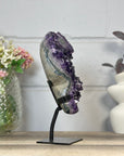 Natural A Grade Amethyst Cluster with Stand - MWS3400