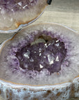 Natural amethyst Jewelry Box on Metal Stand - MWS2978