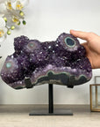 Beautiful Amethyst & Blue Agate Stalactite Formation - MWS2381