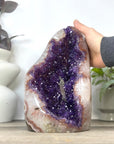 Natural Uruguayan Amethyst Crystal Cluster with XXL Deep Purple Crystals - CBP1404