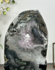 Quartz Geode Slice on Metal Stand - MWS2998