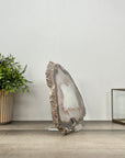 Natural Agate & Quartz Stone Slice for Home Decor - SLC0012