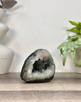 Natural Quartz Geode with Calcite Inclusion - STGE0116